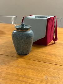 Scatola e Vaso con The Verde Cinese