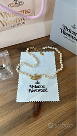 Collier en perle o diamante Vivienne WestWood