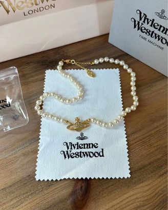 Collier en perle o diamante Vivienne WestWood