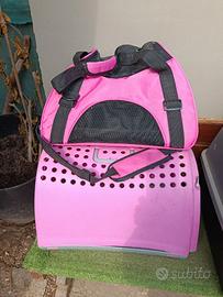 Borsa e trasportino cane  piccola taglia