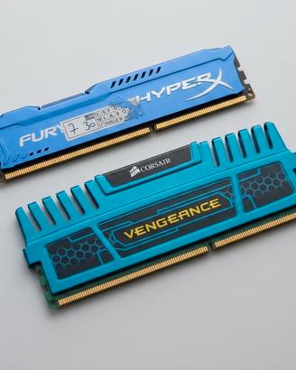 RAM Kingston HyperX Fury & Corsair