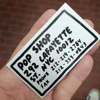 Pop Shop New York NYC Keith Haring bigliettino