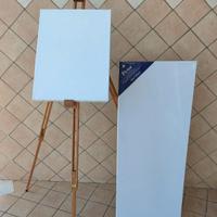Cavalletto da pittura Lefranc & Bourgeois + 2 tele