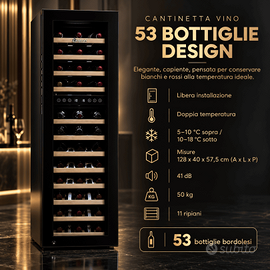 Cantinetta vino Datron 53 bottiglie design