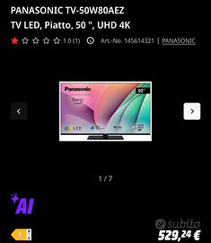 Tv panasonic 50”