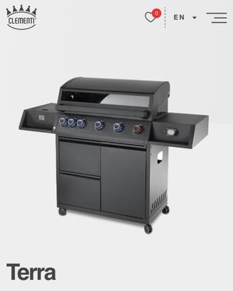 BBQ Barbecue a GAS 5 fuochi | Clementi - Terra