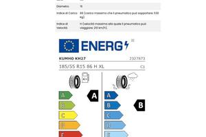 185/55 R15 86 H Kumho Ecowing Es01 Kh27