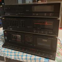 JVC AMPLIFICATORE + CASSETTE + DIFFUSORI