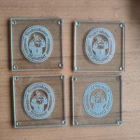 4 sottobicchieri Franziskaner Birra vetro