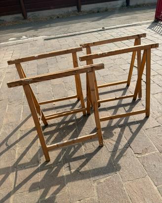 Cavalletti legno bricolage richiudibili