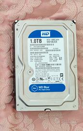 Hard disk 1 TB WD Blue, 7200 rpm + Hdd 250 Gb