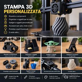 Stampa 3D personalizzata, ricambi, gadget e altro