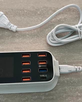 Caricatore USB Guolian 8 Porte + Display