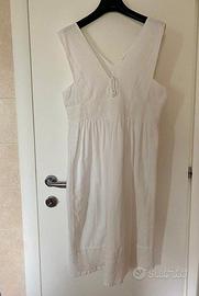 Oysho - abito bianco cotone - tg. M
