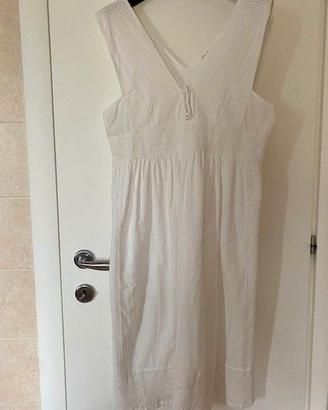 Oysho - abito bianco cotone - tg. M