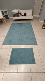 Set Tappeti azzurro scuro