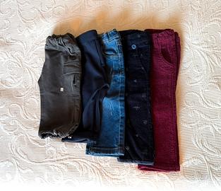 Set autunno n. 5 pantaloni tg. 6-12 mesi Melby