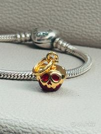 Charm argento mela Biancaneve compatibile Pandora
