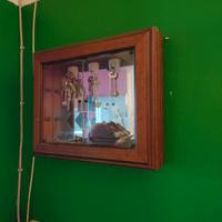 lotto 2 vetrinette pensili antiche 