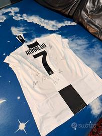 Maglia originale crostiano ronaldo com firme