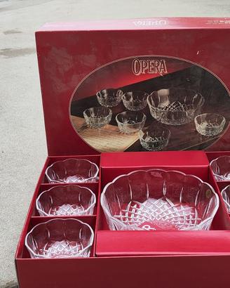 Set servizio macedonia in cristallo