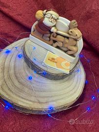 slitta portatovaglioli babbo natale Egan