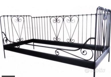 Letto singolo/divano in ferro