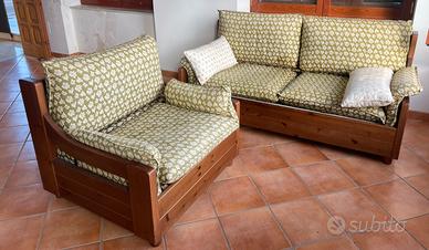 Set divano letto  + poltrona letto