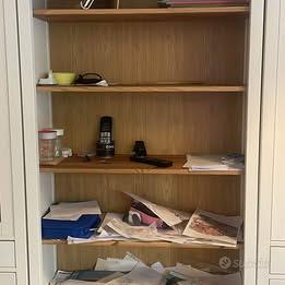 Hemnes libreria bianco/marrone chiaro 90x197 cm