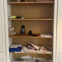 Hemnes libreria bianco/marrone chiaro 90x197 cm