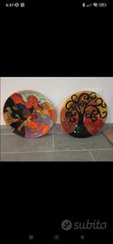 Coppia di piatti decorativi 