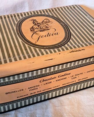 Scatola Latta Godiva  (Lady) Chocolatier anni 60