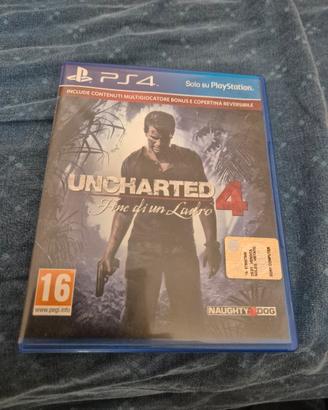 uncharted 4 originale per ps4 funzionante. 