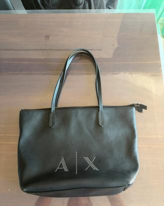 Borsa shopping bag Armani exchange nera