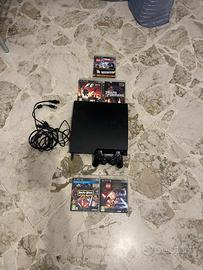 playstation 3 con joystick e 5 giochi
