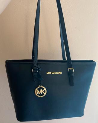 Borsa a spalla Michael Kors nera
