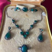 Set Gioielli Argento e Giada