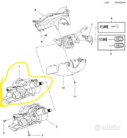 GRUPPO PIANTONE STERZO OPEL ADAM CORSA 39029675
