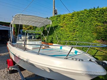 Saver 540  con motore Yamaha 80 cv e carrello