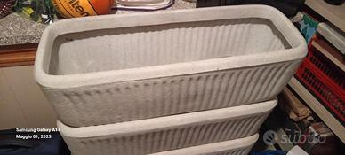 Vasi rettangolari in plastica 