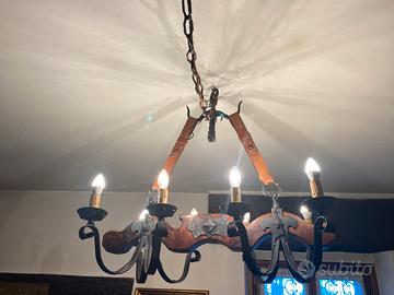 Lampadario rustico