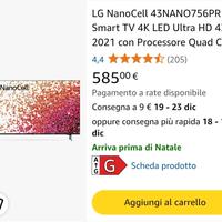 TV LG NanoCell 43NANO756PR 43" 4K