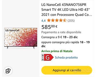 TV LG NanoCell 43NANO756PR 43" 4K