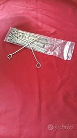 30 Spiedini Acciaio Inox 15cm – BBQ / Arrosticini
