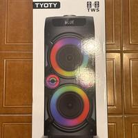 Cassa Karaoke Bluetooth con 2 microfoni wireless e