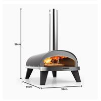 Forno pizza pellet portatile Ziipa