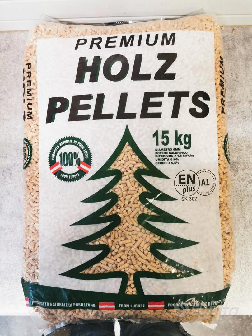 Pellet 100 faggio Classe A1 Pellet 100% Naturale Legno Puro