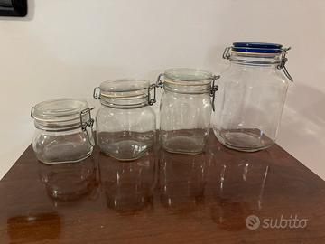 Barattoli con chiusura a leva