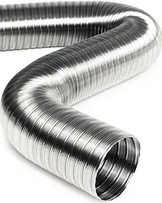 tubo acciaio flessibile 3metri nuovo 16cm Diametro