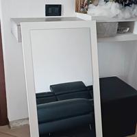 Specchio NUOVO con cornice bianco apaco